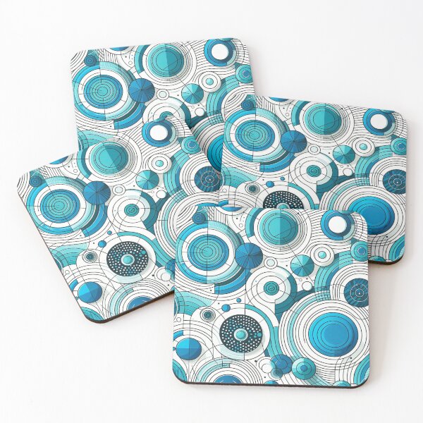 Item preview, Blue Pattern 3 designed and sold by blackwhiteblue.