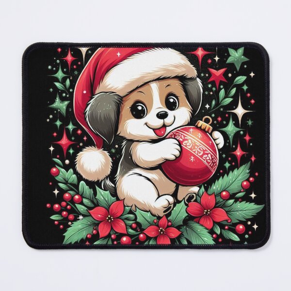 Item preview, Funny Dog with Christmas Ball designed and sold by DesignFreaks7.