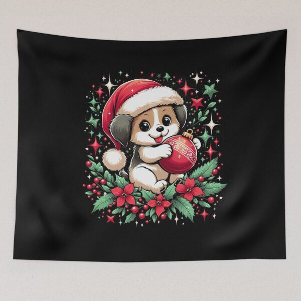 Item preview, Funny Dog with Christmas Ball designed and sold by DesignFreaks7.