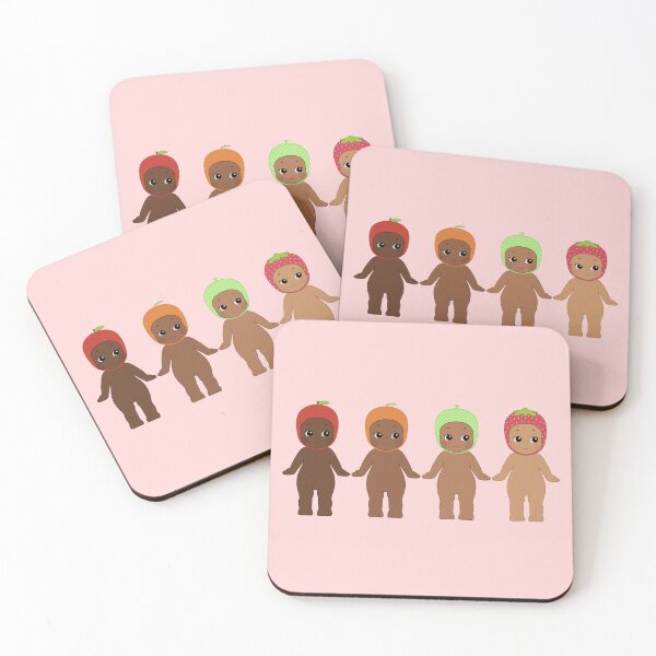 Item preview, Brown Sonny Angels With Fruit Hats designed and sold by lilacbokeh.