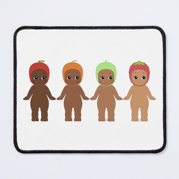 Item preview, Brown Sonny Angels With Fruit Hats designed and sold by lilacbokeh.