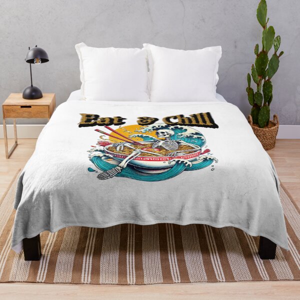 Item preview, Skull t-shirt : Eat and Chill designed and sold by Sweetnotsour.