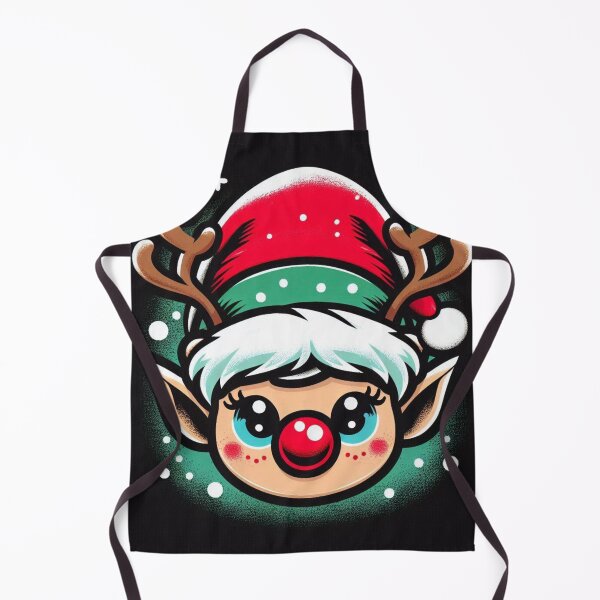 Artikelvorschau, Eine Elfe mit Weihnachtsmütze entworfen und verkauft von DesignFreaks7.