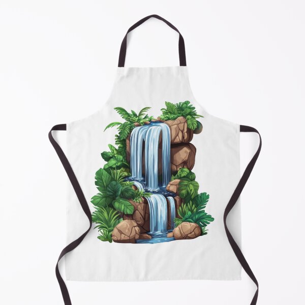 Item preview, Cascading Waterfall with Lush Greenery designed and sold by Enea Kelo.