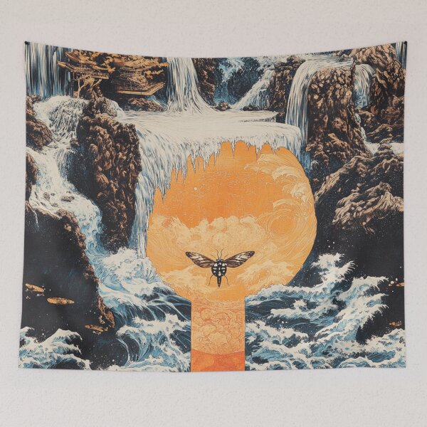 Item preview, The Moth Waterfall designed and sold by patternshoprad.