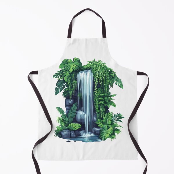 Item preview, Cascading Waterfall with Lush Greenery designed and sold by Enea Kelo.