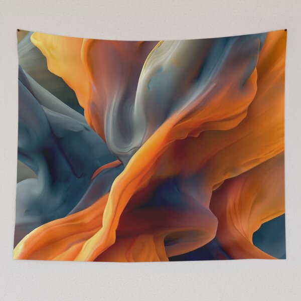 Item preview, Symphony Blue-Orange designed and sold by blackwhiteblue.