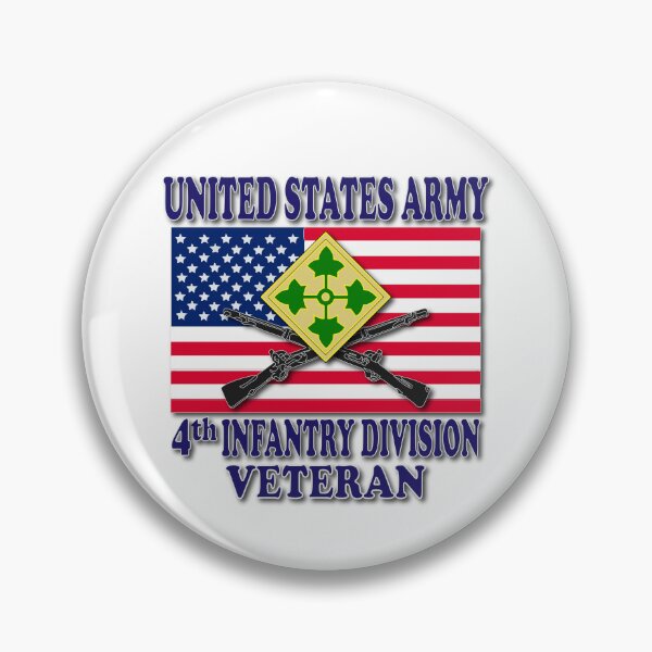 Item preview, 4th Infantry Division Veteran designed and sold by cp06327.