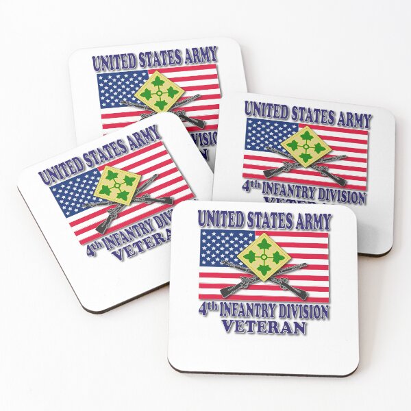Item preview, 4th Infantry Division Veteran designed and sold by cp06327.
