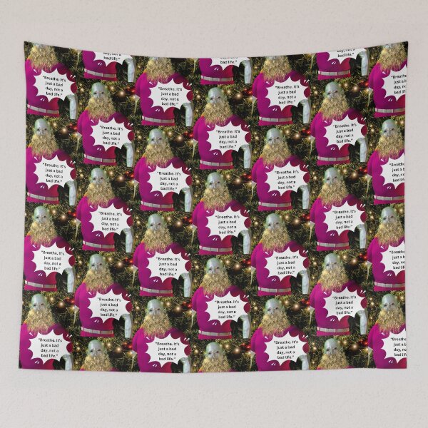 Item preview, "Breathe. It’s just a bad day, not a bad life." - Frankenclaus (Santa's Nephew) designed and sold by CUTESTUFFnow.