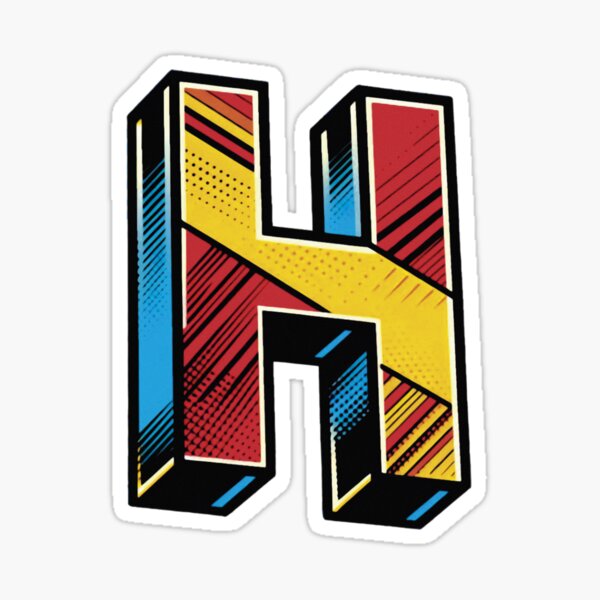 Item preview, Pop Art Capital Letter H designed and sold by osherstore.