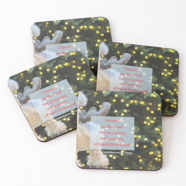 Item preview, I heard on the roof the prancing and pawing of each little hoof (quote from "The Night Before Christmas" by Clement C. Moore)  designed and sold by PariSeine.