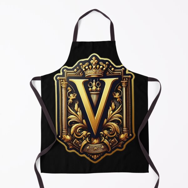 Item preview, a regal and ornate crest featuring a prominent letter "V" designed and sold by ShihawyAhmad.