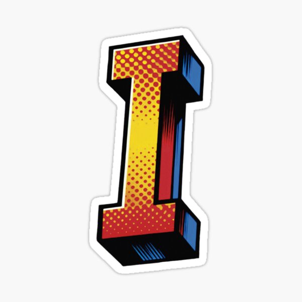 Item preview, Pop Art Capital Letter I designed and sold by osherstore.