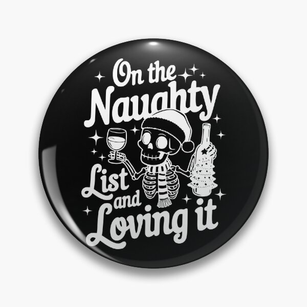Item preview, On the naughty list and loving it (white) designed and sold by Rachel July.