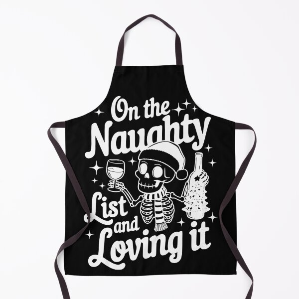 Item preview, On the naughty list and loving it (white) designed and sold by Rachel July.