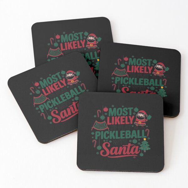 Item preview, Most Likely to Play Pickleball with Santa designed and sold by Mateusz Majcherek.