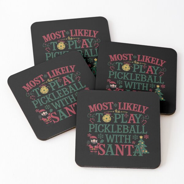 Item preview, Most Likely to Play Pickleball with Santa designed and sold by Mateusz Majcherek.