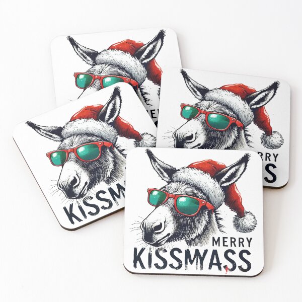 Item preview, Merry Kissmyass Donkey Sarcastic Xmas Funn designed and sold by TomFrontierArt.