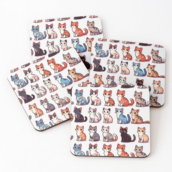 Item preview, Cartoon Cats Collection with Unique Patterns V3 designed and sold by jelypop.