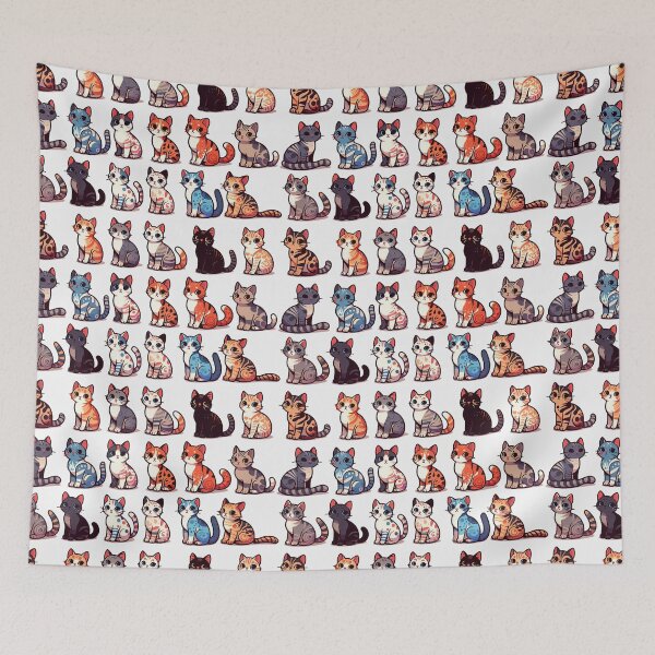 Item preview, Cartoon Cats Collection with Unique Patterns V3 designed and sold by jelypop.