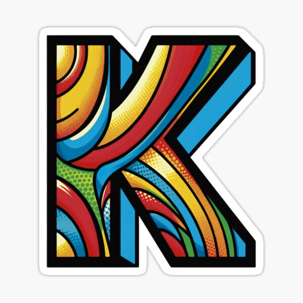 Item preview, Pop Art Capital Letter K designed and sold by osherstore.
