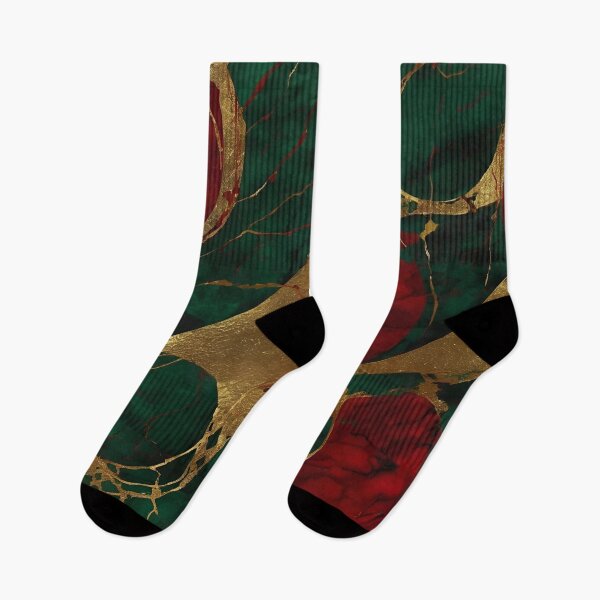 Item preview, GREEN AND RED GOLD MARBLE DESIGN designed and sold by asudesign.