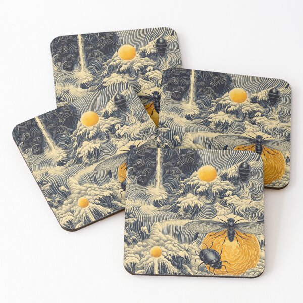 Item preview, Great wave of Insects designed and sold by patternshoprad.