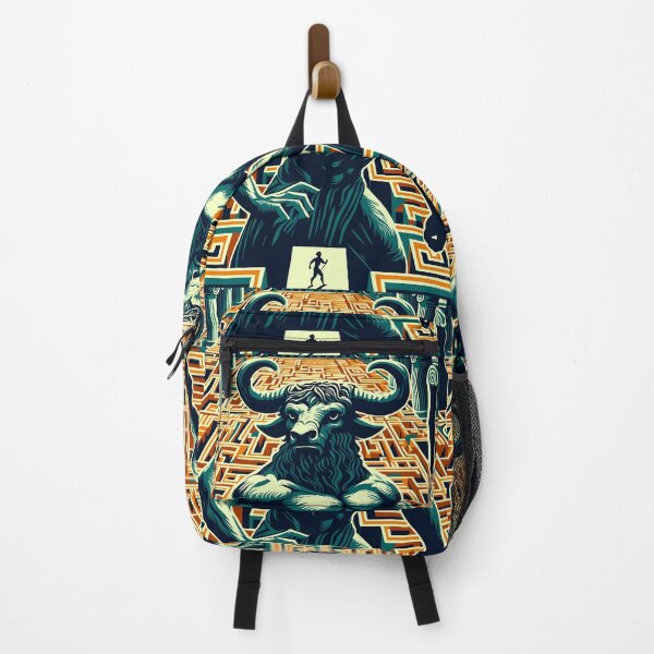 Item preview, Art Deco Theseus and the Minotaur in the Labyrinth designed and sold by Ghost on Toast.