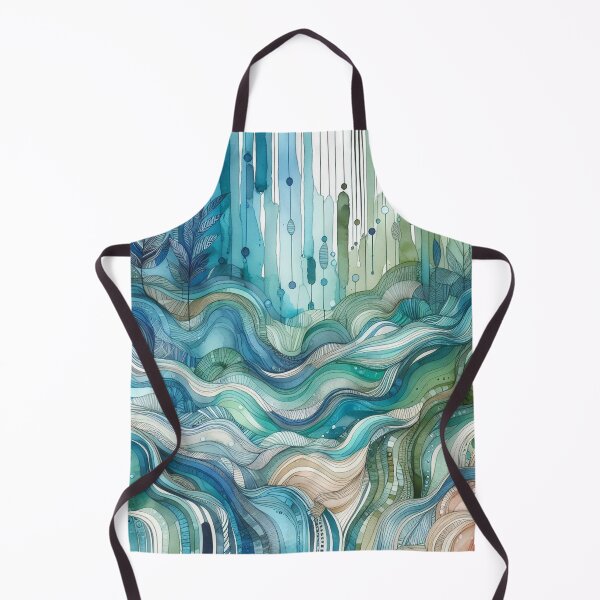 Item preview, wave pattern 18 designed and sold by blackwhiteblue.