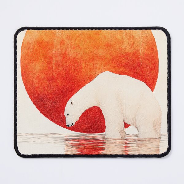Item preview, Red Sun - An Arctic Wake-Up Call designed and sold by MindKunst.