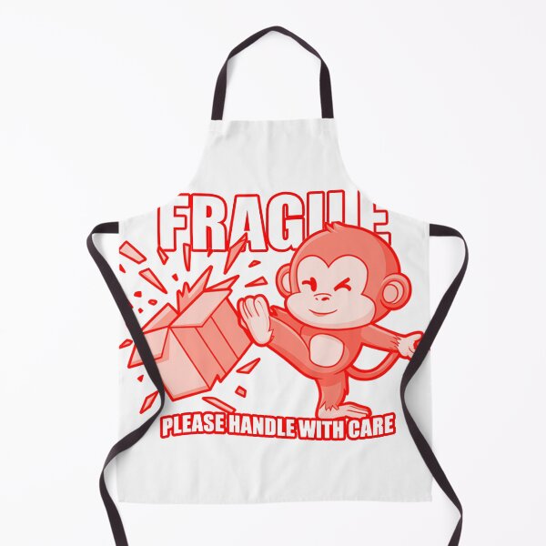 Item preview, Funny Fragile Warning - Handle With Care Monkey Design designed and sold by MonkiFlipp.