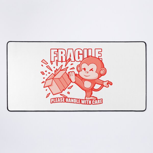 Item preview, Funny Fragile Warning - Handle With Care Monkey Design designed and sold by MonkiFlipp.