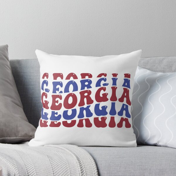 Item preview, Georgia wavy text in Usa colors red and blue designed and sold by EmeraldeaDesign.