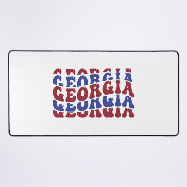 Item preview, Georgia wavy text in Usa colors red and blue designed and sold by EmeraldeaDesign.