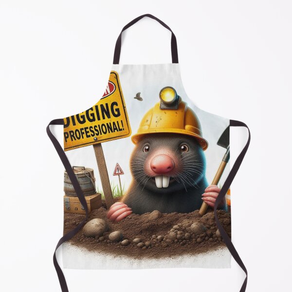 Item preview, A mole with a yellow helmet. designed and sold by DesignFreaks7.
