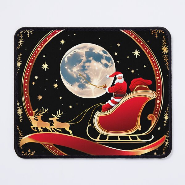 Item preview, Futuristic Santa Sleigh Night Sky Design designed and sold by ChicTrendz.