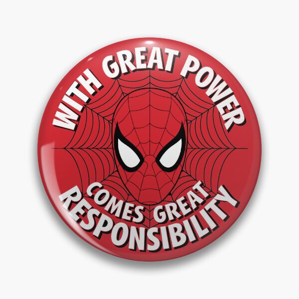 Item preview, With Great Power Spider-Inspired Quote Fan Art designed and sold by sudhareditz.