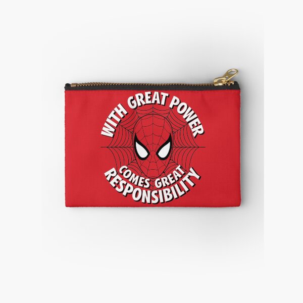 Item preview, With Great Power Spider-Inspired Quote Fan Art designed and sold by sudhareditz.