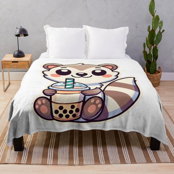 Item preview, Frothy Fun Ferret: Boba Bliss in Every Sip! designed and sold by CyberPeakZ.