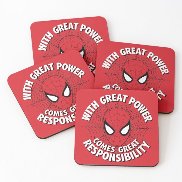 Item preview, With Great Power Spider-Inspired Quote Fan Art designed and sold by sudhareditz.