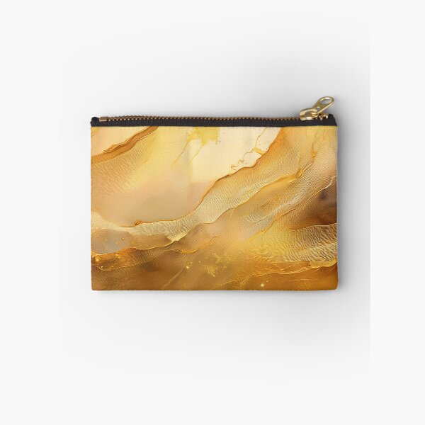 Item preview, Vivid abstract art with swirling golden hues and dynamic textures designed and sold by homydesign.