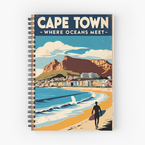 Item preview, Cape Town Vintage Poster – Coastal South African Art Print designed and sold by Ceemko's Vintage Corner.