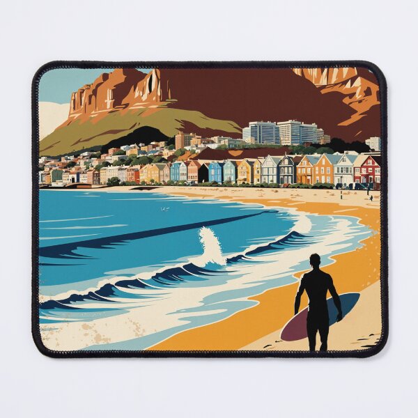 Item preview, Cape Town Vintage Poster – Coastal South African Art Print designed and sold by Ceemko's Vintage Corner.