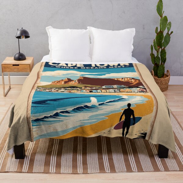 Item preview, Cape Town Vintage Poster – Coastal South African Art Print designed and sold by Ceemko's Vintage Corner.