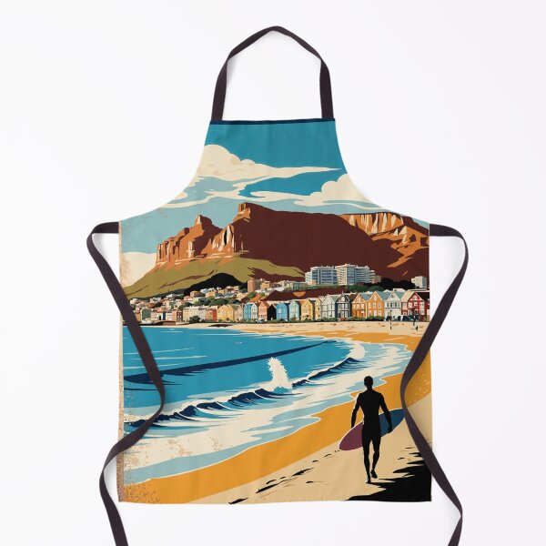 Item preview, Cape Town Vintage Poster – Coastal South African Art Print designed and sold by Ceemko's Vintage Corner.