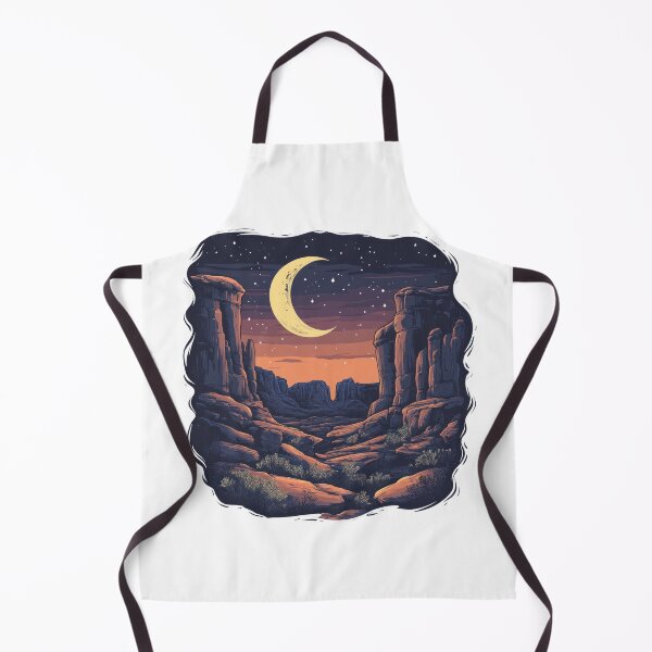 Item preview, Crescent Moon Above Desert Canyon designed and sold by Enea Kelo.