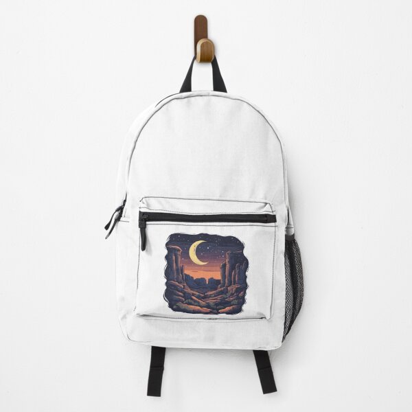 Item preview, Crescent Moon Above Desert Canyon designed and sold by Enea Kelo.