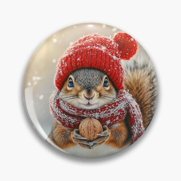 Item preview, Squirrel in winter outfit designed and sold by Pearl67.