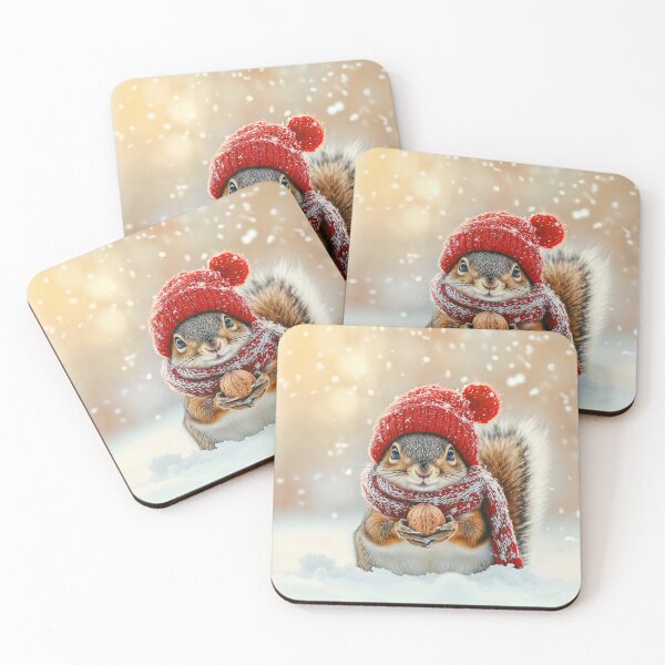 Item preview, Squirrel in winter outfit designed and sold by Pearl67.